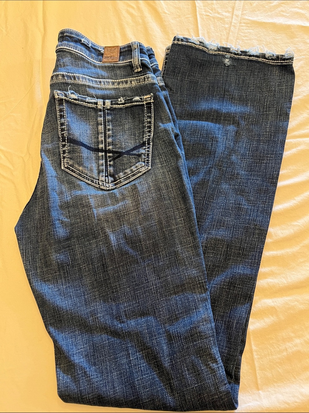 BKE Women's Dark Blue Boot Cut Jeans